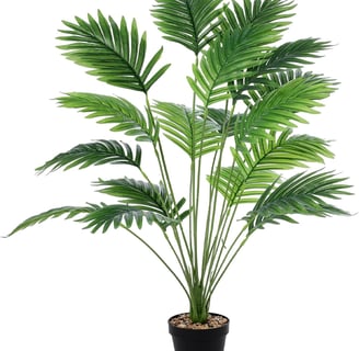 Planta Artificial Grande 84 cm Planta Artificial Decorativa para Exterior Interior Planta Palmera Al
