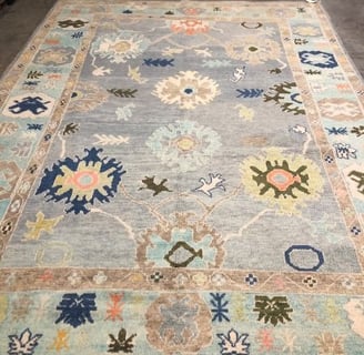 Explore handmade Turkish Oushak rugs crafted with organic handspun wool and natural dyes.