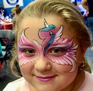 Pink Unicorn Mask Design at a Las Vegas Corporate Event
