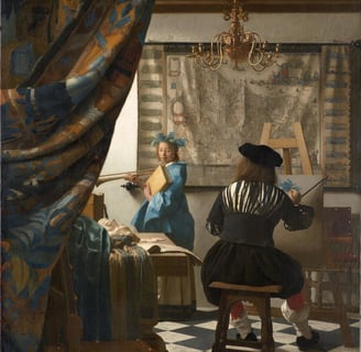 The Art of Painting, Johannes Vermeer, c. 1666–1668, Kunsthistorisches Museum, Vienna