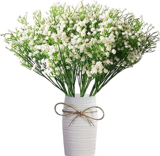  6 ramos de flores artificiales de Gypsophila para aliento de bebé, flores de tacto real para bodas,