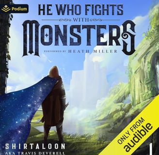 litrpg book review he who fights with monsters