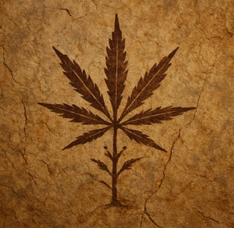 hemp outline on ancient cave wall