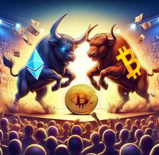 Ethereum vs Bitcoin : La Bataille pour la Suprématie des Cryptomonnaies