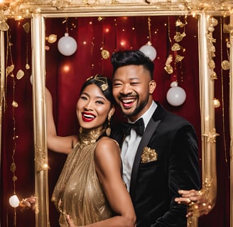 photobooth glamour fond velours