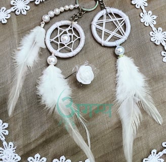 Agamya white dreamcatcher