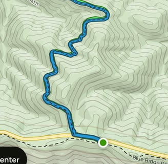 a map of wondalove sisters trek along spec mine trail 