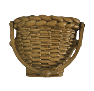 a basket weaved basket with a basket weave