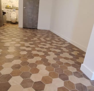 pose de carrelage par un professionnelle