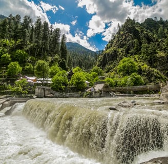 kutton waterfall Kashmir