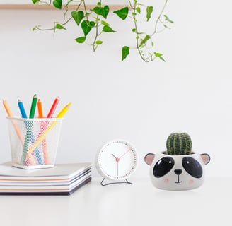 Panda shape ceramic pot