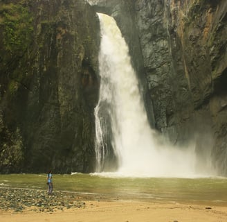 Salto de Jimenoa waterfall in Jarabacoa Dominican Republic, a top eco-tourism attraction for nature lovers