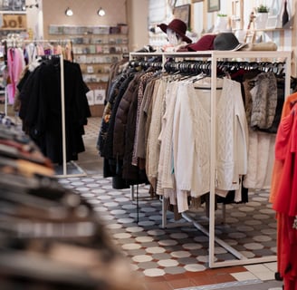 Interior of a Fashion clothing retail shop