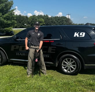 Officer Seth Taylor and OPK9 Jedi Hardinsburg PD KY