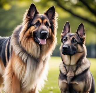 Berger allemand poil long et court