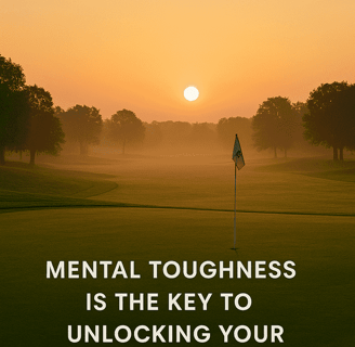 Inspirational golf quote on mental strength