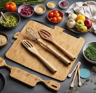 a couple of knives sitting on top of a cutting board