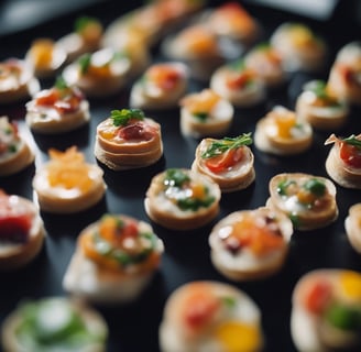 sliced tomato dish on black plate