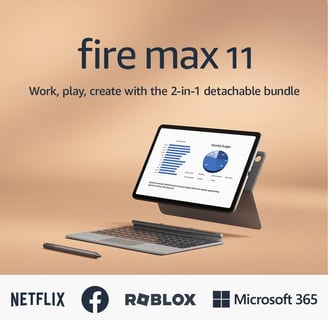 Amazon Fire Max 11 Tablet Bundle with Keyboard and Stylus Pen - Best Deal