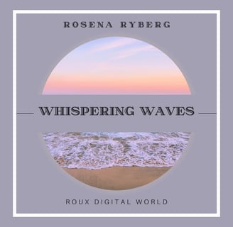 a picture of a beach with a wave coming in