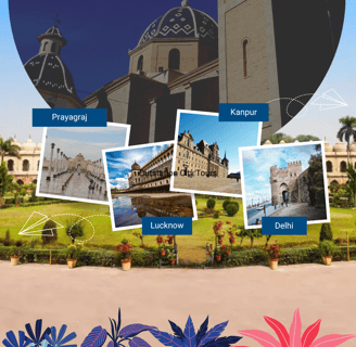 Outstation city tours from Prayagraj to destinations like Lucknow, Kanpur, Varanasi, Ayodhya, and Gaya – comfortable intercit