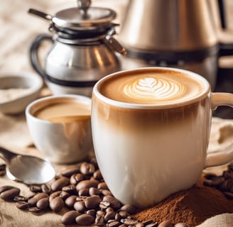 coffee beans on gray steel wok