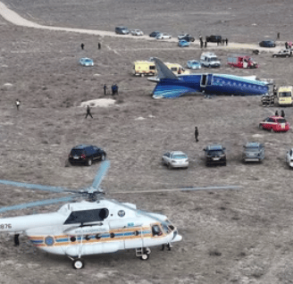 Azerbaijan Airlines Plane Crashes in Kazakhstan, Igniting Fireball and Global Concern