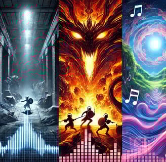 Representando a interação da trilha sonora com o gameplay em diferentes gêneros de jogos: terror.