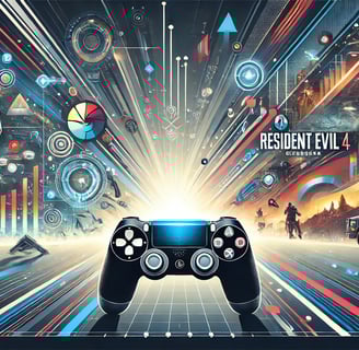 a video game with a video game controller and a video game controller