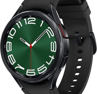 Samsung Galaxy Watch 6 con quadrante elegante e cinturino in pelle