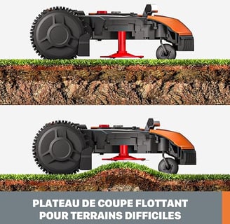 Robot tagliaerba WORX Landroid S WR184E che si adatta al terreno