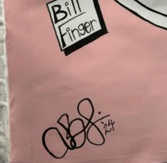 Bill Finger signed batman and robin