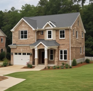 Home with new roof after replacement - AI generated