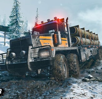 Imagem do jogo SnowRunner.