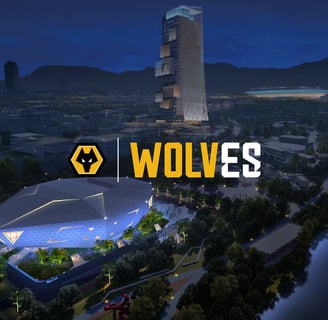 Imagem divulgada pelo Wolves pra apresentar nova arena que será construída.
