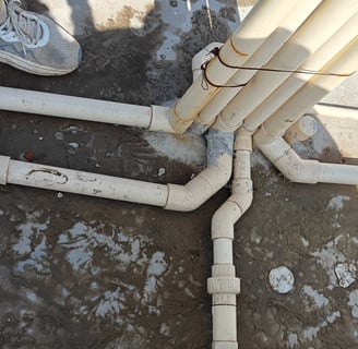 Cpvc pipe installation method and turn route