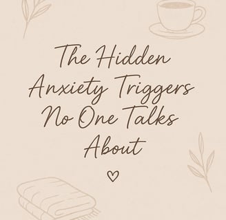 a book with a cup of coffee and a book, The hidden anxiety triggers no one talks about
