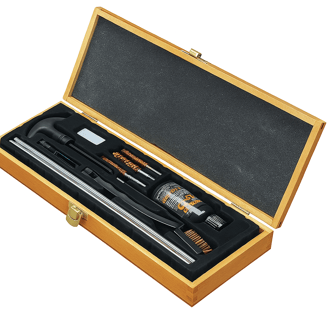 a wooden box with a bottle of wine and a bottle of wine
