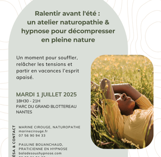 Hypnose et naturopathie en pleine nature