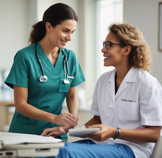 A person with tattoos on their arms is standing in a modern kitchen holding a white shaker cup. They are wearing a casual white t-shirt with a printed logo. The kitchen has dark cabinets and a backsplash featuring a mosaic tile pattern. A container of dietary supplements is placed on the counter.