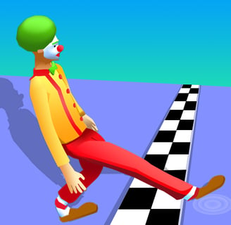 Funny Walk Fail Run - A character stumbling through obstacles in Funny Walk Fail Run.