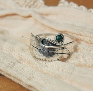 Zilverklei ring