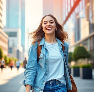 Jeune femme épanouie après des séances d’hypnose contre les phobies et l’anxiété