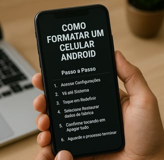 uma pessoa segurando um celular