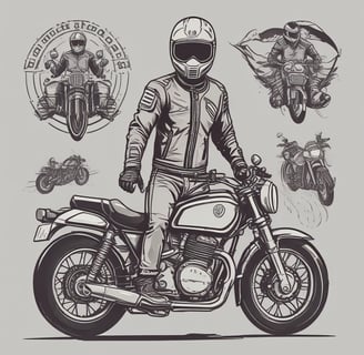 um homem em cima de uma moto