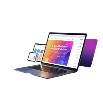 a laptop computer and a laptop with a webpagel