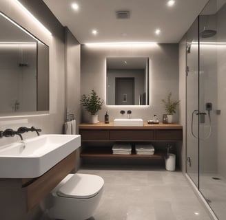 clear shower stall