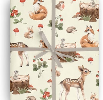 animal themed wrapping paper