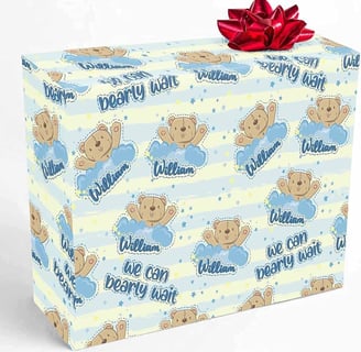 personalized baby wrapping paper