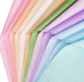 pastel tissue wrapping paper